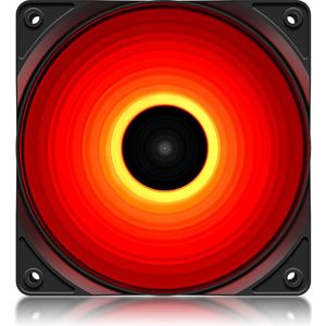 DeepCool 120R Single Colour Red LED 120mm Fan, Hydro Bearing