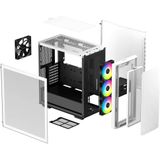 DeepCool DeepCool CK560 Midi-Tower - weiß Midi-tower PC-behuizing Wit 4 voorgeïnstalleerde LED-ventilators