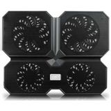 DeepCool Multi Core X6 Black Laptop Cooler, 4x Fan , 2x Built in USB:2.0 Ports