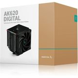 DeepCool AK620 DIGITAL Processor Luchtkoeler 12 cm Zwart 1 stuk(s)