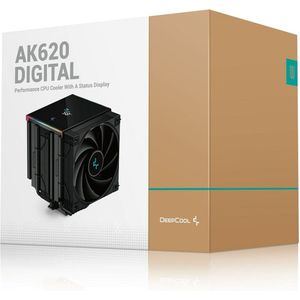 DeepCool AK620 DIGITAL Processor Luchtkoeler 12 cm Zwart 1 stuk(s)