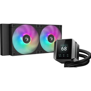 DeepCool MYSTIQUE 240 ARGB Processor Alles-in-één vloeistofkoeler 12 cm Zwart 1 stuk(s)