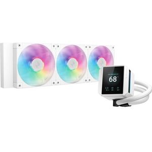 DeepCool - MYSTIQUE 360 ARGB - Waterkoeling - Wit - TFT-scherm - 640x480