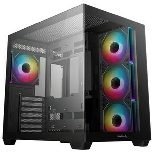 DeepCool - CG530 4F - Midi Tower Behuizing - Zwart - Gehard Glas