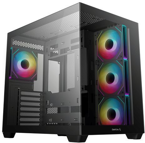 DeepCool - CG530 4F - Midi Tower Behuizing - Zwart - Gehard Glas