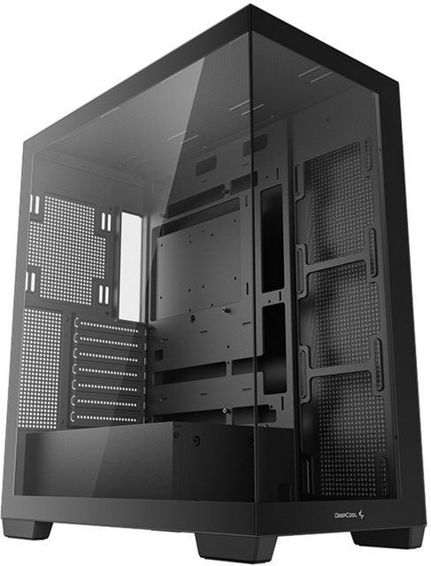 DeepCool CG580 ATX Panoramic case, Single Chamber Configuration, Tempered Glass Panels, Supports up to 9 120mm fans 360mm radiators, 2x USB 3.0, zwart