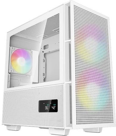 DeepCool - CH360 DIGITAL - Mini Tower Behuizing - Zwart - Glas/Gaas