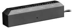 FH-04 - Ventilator Hub - Zwart - Compatibel met 3-pins en 4-pins