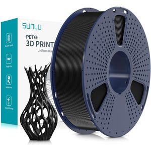 SUNLU - PETG - 3D Printer Filament - Zwart - 1 kg - 1.75mm