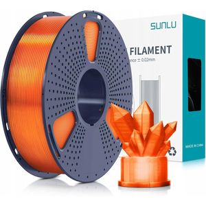 SUNLU - PETG - 3D Printer Filament - Transparant Oranje - 1kg - 1.75mm