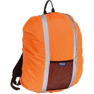 HVW068 - YOKO Hoge zichtbaarheid waterafstotende reflecterende rugzak cover - tot 25 lt - kleur Oranje