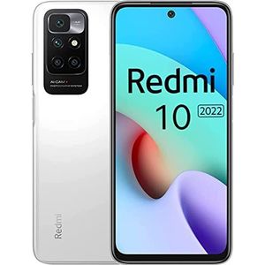 Xiaomi Redmi 10 (2022) - Smartphone 64GB, 4GB RAM, Dual Sim, Pebble White