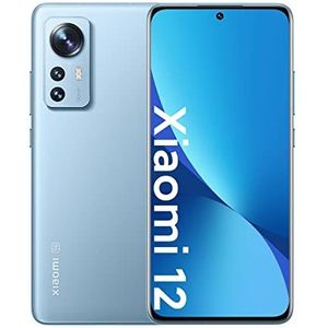 Xiaomi 12 Smartphone, AMOLED-display 16,28 cm (6,28 inch), 120 Hz, Snapdragon 8 Gen 1, batterij 4500 mAh, NFC, 8 + 128 cm, blauw (Spaanse versie)