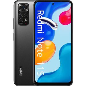 Xiaomi Redmi Note 11S Smartphone 6 + 128 GB 6 43 inch display 90 Hz FHD+ Amoled Dotdisplay MediaTek Helio G96 professionele camera met 108 MP 5000 mAh grafiet grijs (ES-versie + 3 Ja) 6GB + 128GB