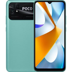 Xiaomi Poco C40 Dual SIM 32 GB, koraalgroen (32 GB, Koraalgroen, 6.71", Dubbele SIM, 4G), Smartphone, Groen