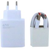 XIAOMI XIAOMI MI MI Travel Charger Combo Set met USB-A naar type C oplaadkabel, 1 m, 67 W, wit, EU MDY-12-EJ