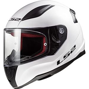 LS2 FF353 Rapid Single Mono Gloss White Full Face Helmet 3XL - Maat 3XL - Helm