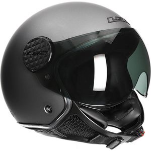 LS2 Sphere Lux - Jethelm - Scooterhelm Vespa - Mat Titanium - Maat XS - ECE Gekeurd