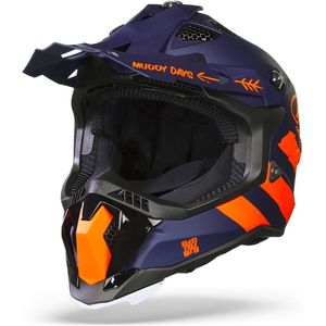 LS2 - MX700 Subverter - Crosshelm - Blauw Fluo Oranje