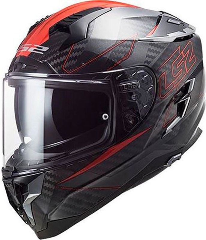 LS2 - Challenger - Motorhelm - Zwart - Polycarbonaat - Racing Vizier