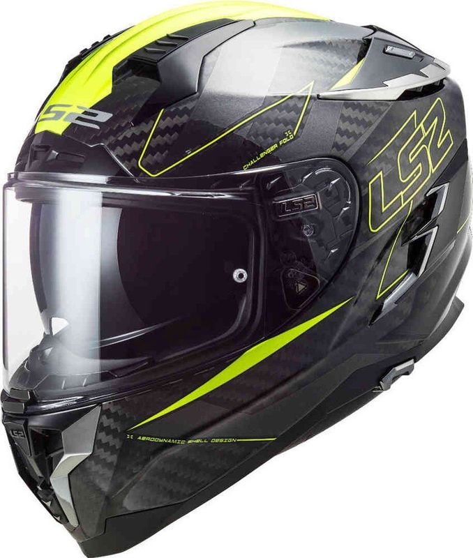 LS2 - Challenger CT2 Fold - Helm - Fluor Geel - Integraalhelm