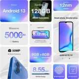 AGM - Note N1 - Smartphone - Donkergrijs - 128 GB - 6.50 inch - Dubbele SIM