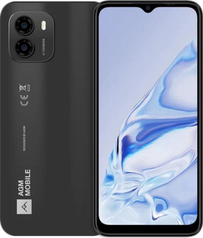 AGM - Note N1 - Smartphone - Donkergrijs - 128 GB - 6.50 inch - Dubbele SIM