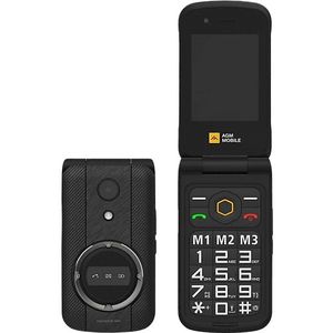 AGM Mobile M8 Flip Clamshell telefoon Zwart