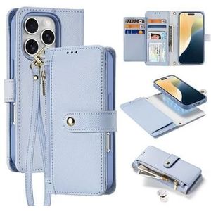 Dux Ducis Lawa iPhone 16 Pro Max Hoesje 2-in-1 Wallet Book Case MagSafe Blauw
