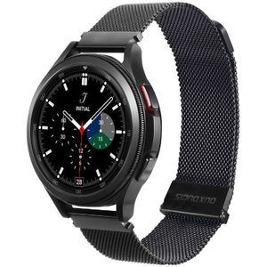 Dux Ducis - Milanese Staal Universeel Smartwatch Bandje 22MM - Zwart