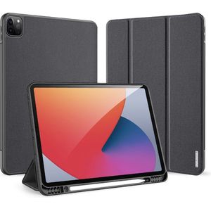 iPad Pro 12.9 2020/2021/2022 Dux Ducis Domo Tri-Fold Smart Folio Hülle - Schwarz