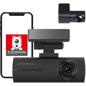 DDPai N1 Dual Dash cam WiFi 1296p + Rear camera 1080p