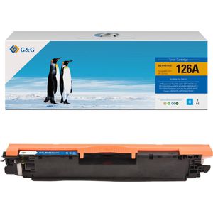 G&G CE311A Tonercartridge - Cyaan - Compatibel met HP 126A - 1 Stuk