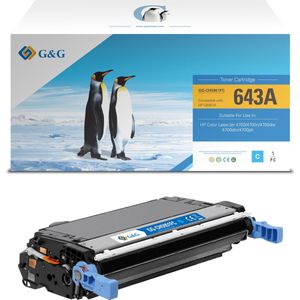 G&G Q5951A toner compatibel met HP 643A Tonercartridge Cyaan 1 stuck (s) Huismerk