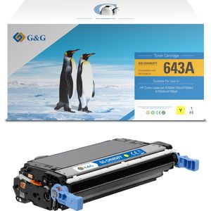 G&G Q5952A toner compatibel met HP 643A Tonercartridge Geel 1 stuck (s) Huismerk