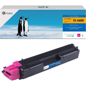 G&G TK590 toner compatibel met Kyocera TK-590M Tonercartridge magenta 1 stuk(s) Huismerk