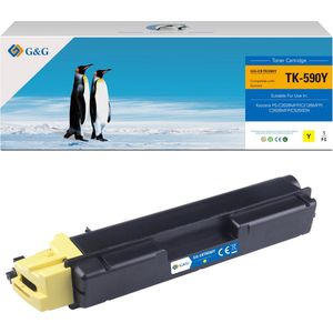 G&G TK590 toner compatibel met Kyocera TK-590Y Tonercartridge geel 1 stuk(s) Huismerk