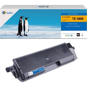 G&G TK580 toner compatibel met Kyocera TK-580K Tonercartridge zwart 1 stuk(s) Huismerk