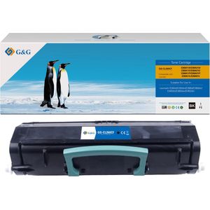 G&G Huismerk Tonercartridge Alternatief voor Lexmark E260A11E E260A21E zwart