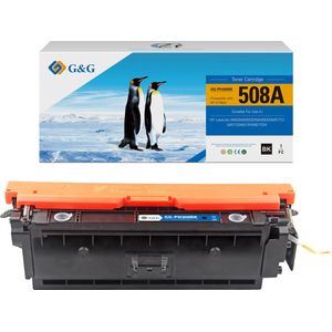 123inkt - Vervangt HP 508A - Toner - Zwart - Hoge Capaciteit - 6.750 Afdrukken