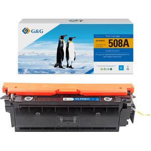 G&G - CF361A Tonercartridge - Cyaan - 1 Stuk - Compatibel met HP 508A