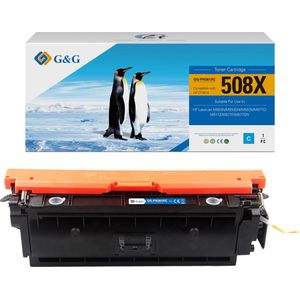 G&G CF361X toner compatibel met HP 508X Tonercartridge Cyaan 1 stuck (s) Huismerk - 8H361X-G