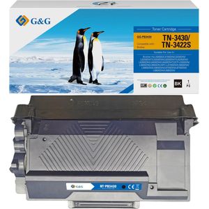 123inkt - TN-3430 - Toner - Zwart - Extra Hoge Capaciteit 3500 Afdrukken