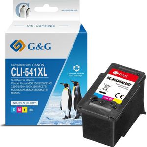 G&G Huismerk 541XL Inktcartridge voor Canon CL-541XL - Kleur