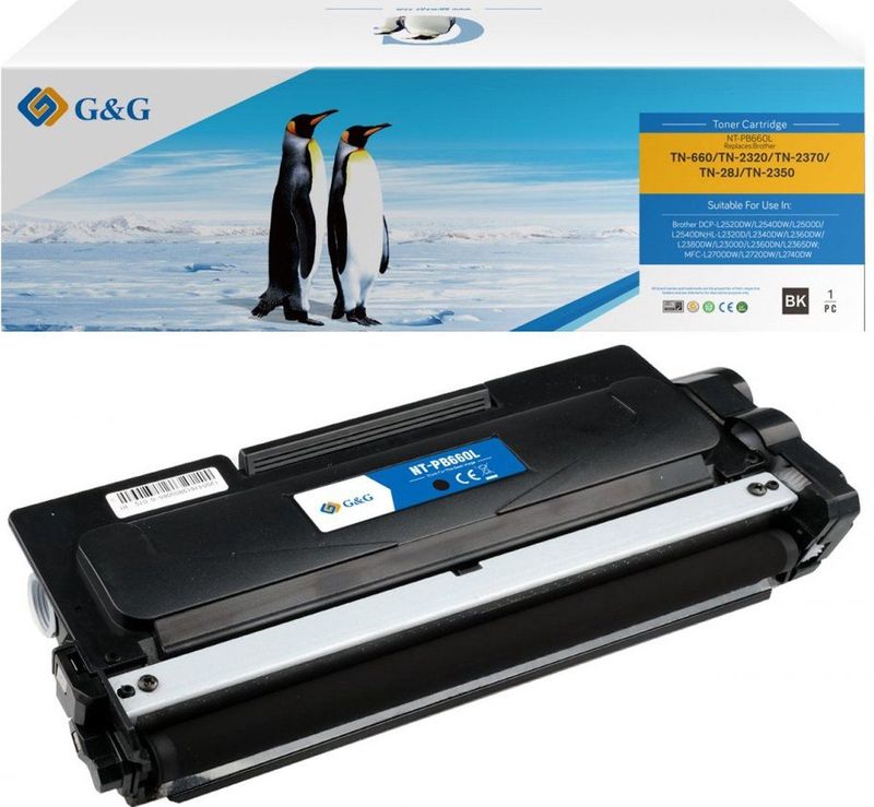 G&G - Toner Alternatief - Zwart - Inhoud: 1