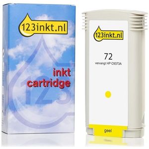123inkt - HP 72 - Inktcartridge - Geel - Hoge Capaciteit - 130 ml