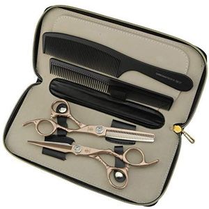 JIESENYU Haarschaar, kappersschaar, professionele schaar, scherpe haarknipset voor kinderen, dames en heren (set)