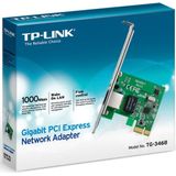 TP-LINK WiFi PC Adapter PCI Express (PCIe), PCIe 32 Bit 10/100/1000 Mbps RJ45 Port, IEEE 802.3x Flow Control, compatibel met Win 11/10/8.1/8/7/Vista/XP, TG-3468