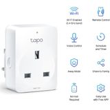 TP-Link Tapo P100 intelligente stekker (4 stuks), niet geaard, alleen voor type C aansluiting , wifi-aansluiting, compatibel met Amazon Alexa en Google Home, afstandsbediening