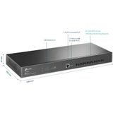 TP-Link TL-SX3008F - Netwerkswitch - 8 Poorten - Managed - 10G Glasvezel